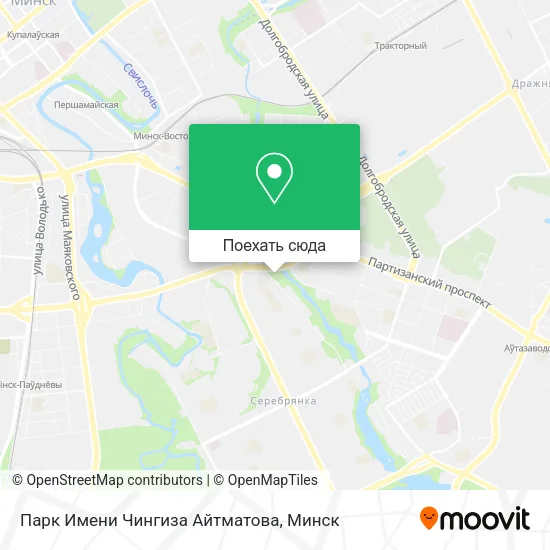 Карта Парк Имени Чингиза Айтматова