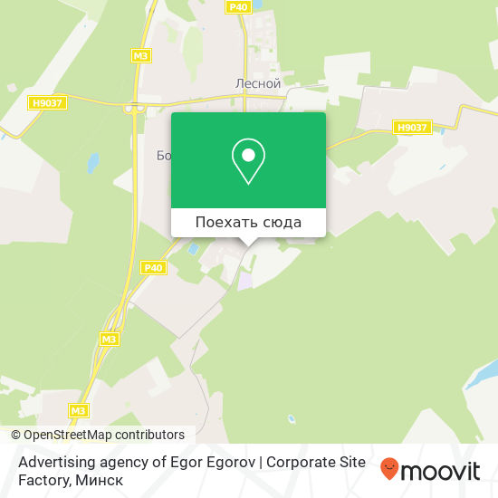 Карта Advertising agency of Egor Egorov | Corporate Site Factory