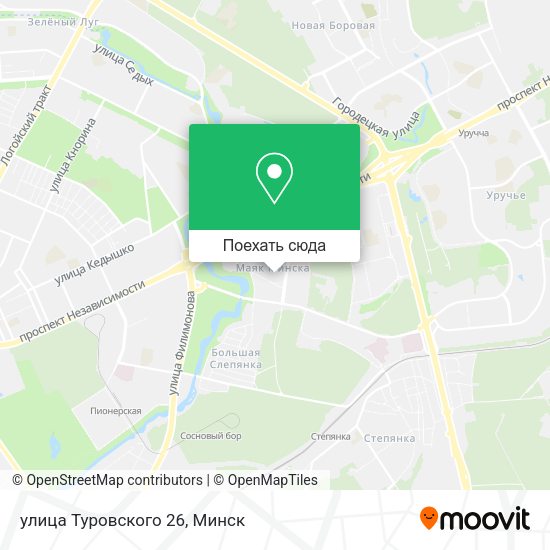 Карта улица Туровского 26