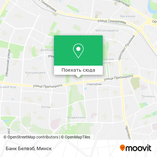 Карта Банк Белвэб