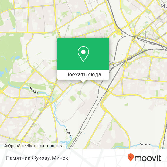 Карта Памятник Жукову