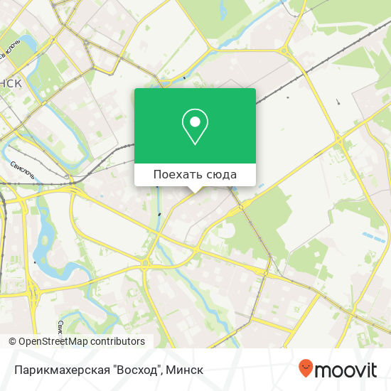 Карта Парикмахерская "Восход"