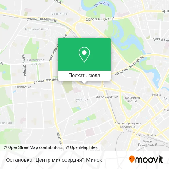 Карта Остановка "Центр милосердия"