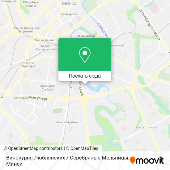 Карта Винокурня Люблянских / Серебряные Мельницы