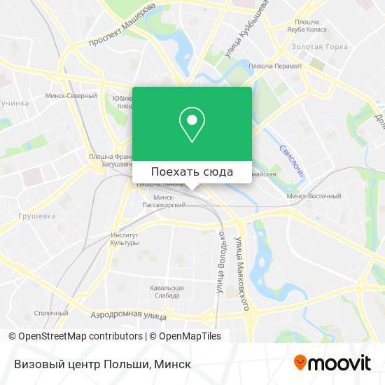 Карта Визовый центр Польши