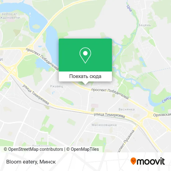 Карта Bloom eatery