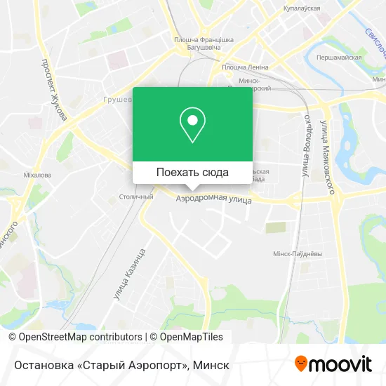 Карта Остановка «Старый Аэропорт»