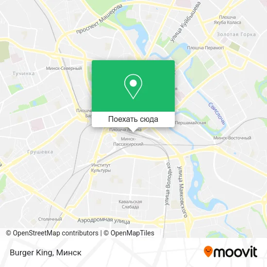 Карта Burger King