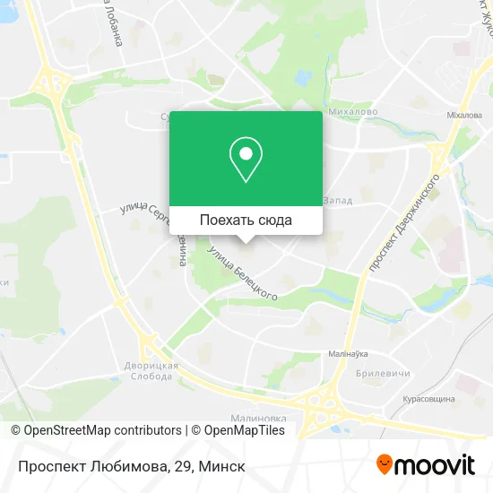 Карта Проспект Любимова, 29