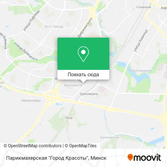 Карта Парикмахерская "Город Красоты"
