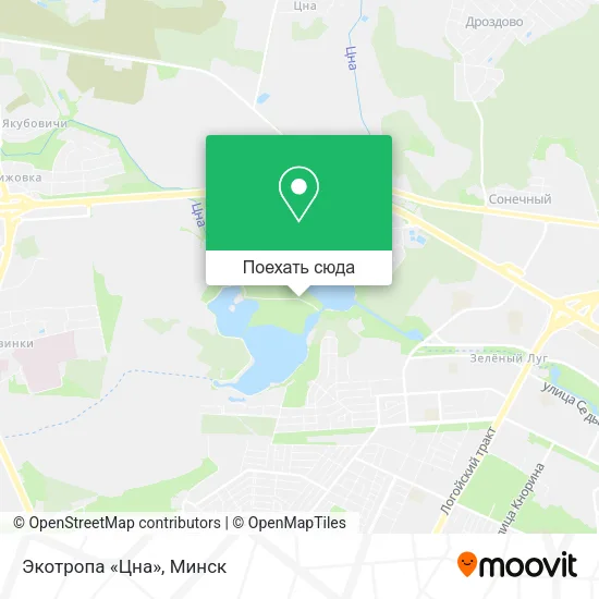 Карта Экотропа «Цна»