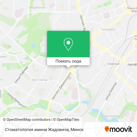 Карта Стоматология имени Жадовича