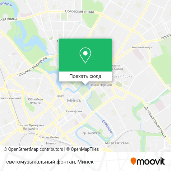 Карта светомузыкальный фонтан