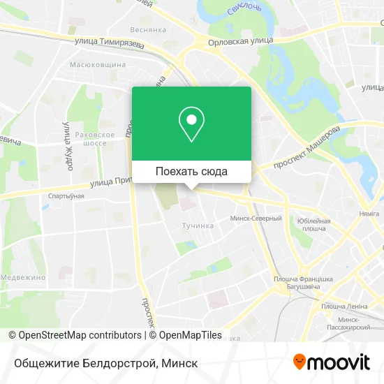Карта Общежитие Белдорстрой