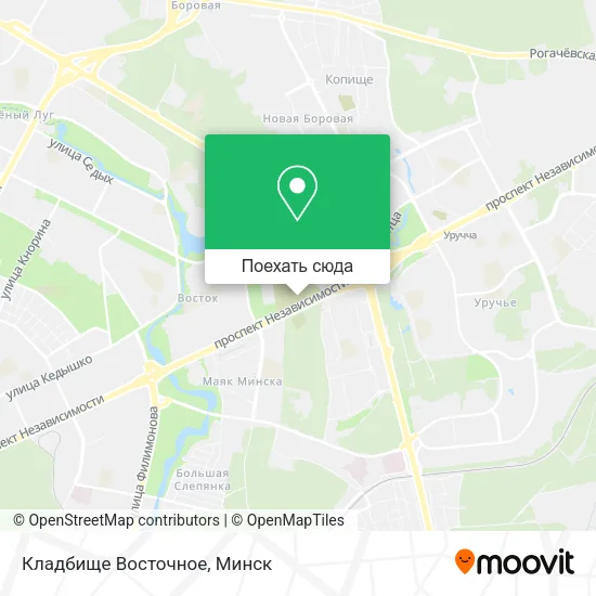 Карта Кладбище Восточное