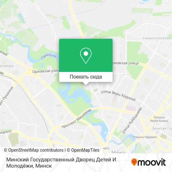Карта Минский Государственный Дворец Детей И Молодёжи