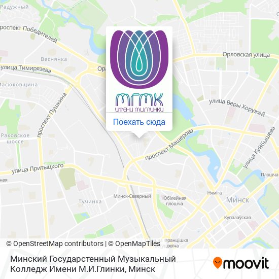 Карта Минский Государстенный Музыкальный Колледж Имени М.И.Глинки