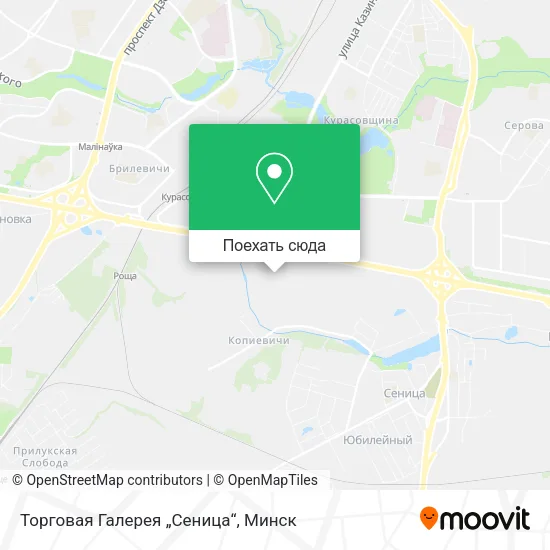 Карта Торговая Галерея „Сеница“