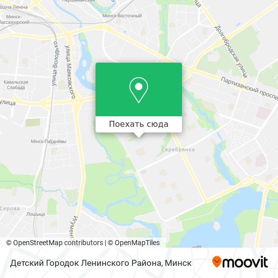 Карта Детский Городок Ленинского Района