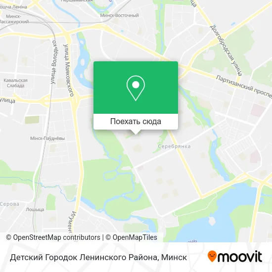 Карта Детский Городок Ленинского Района