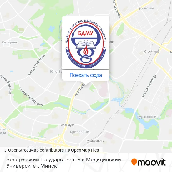 Карта Белорусский Государственный Медицинский Университет