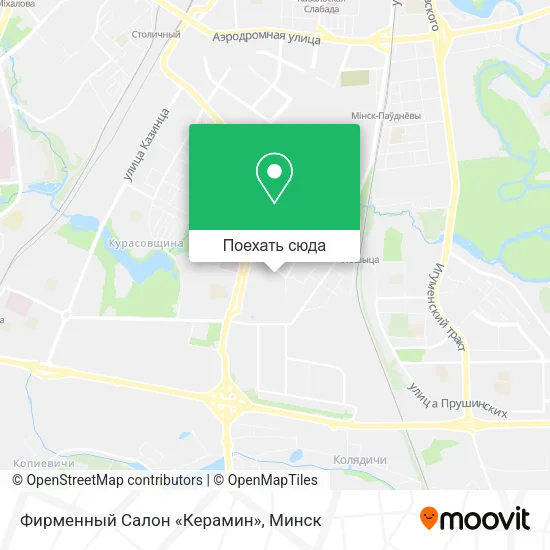 Карта Фирменный Салон «Керамин»