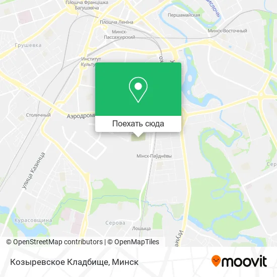 Карта Козыревское Кладбище