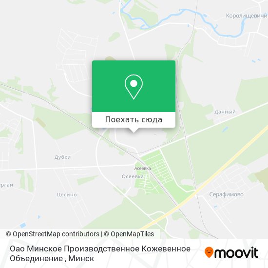Карта Оао Минское Производственное Кожевенное Объединение