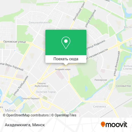 Карта Академкнига