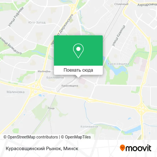 Карта Курасовщинский Рынок