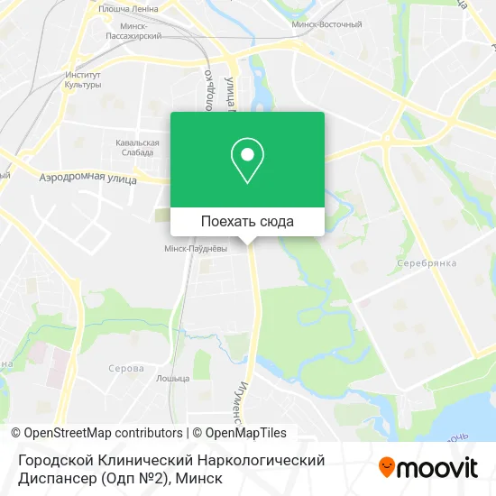 Карта Городской Клинический Наркологический Диспансер (Одп №2)