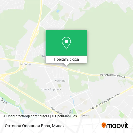 Карта Оптовая Овощная База