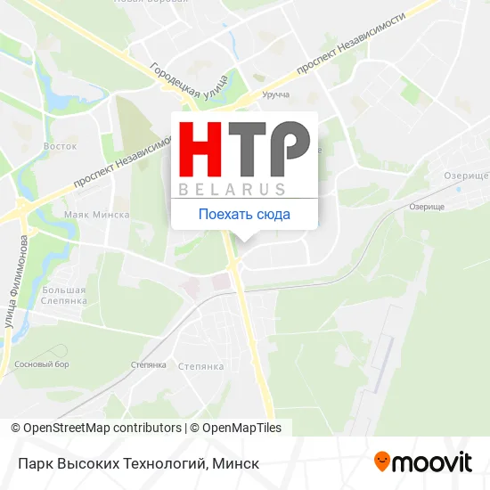 Карта Парк Высоких Технологий