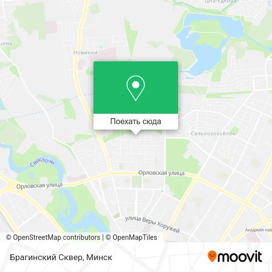 Карта Брагинский Сквер