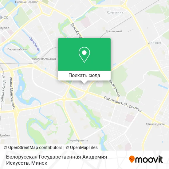 Карта Белорусская Государственная Академия Искусств