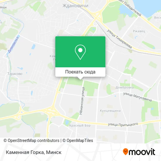 Карта Каменная Горка