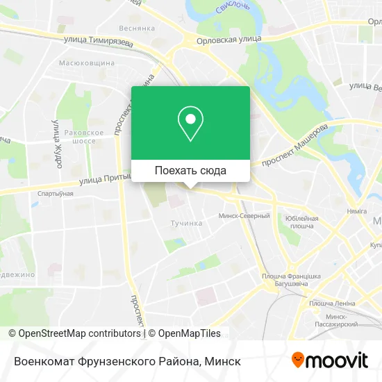 Карта Военкомат Фрунзенского Района