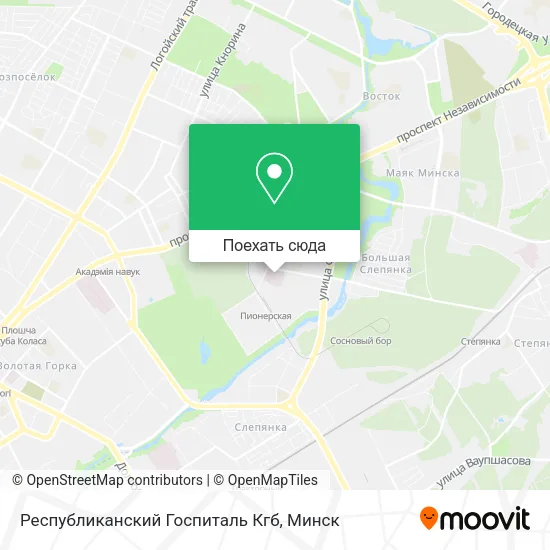 Карта Республиканский Госпиталь Кгб
