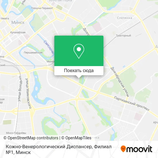 Карта Кожно-Венерологический Диспансер, Филиал №1