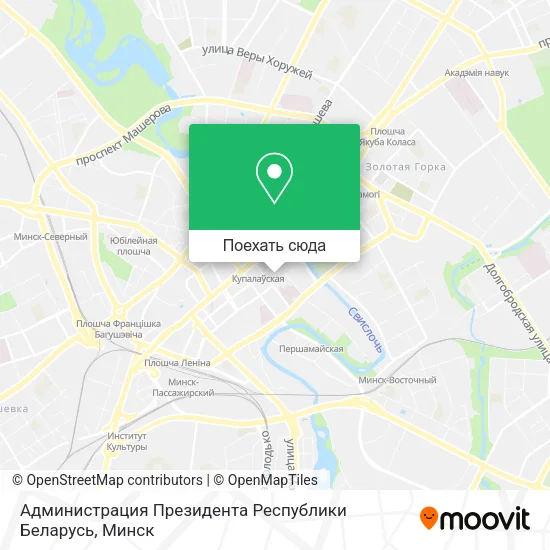 Карта Администрация Президента Республики Беларусь