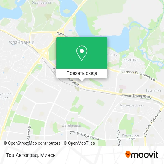 Карта Тсц Автоград