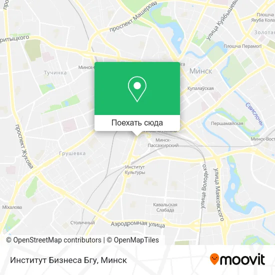 Карта Институт Бизнеса Бгу