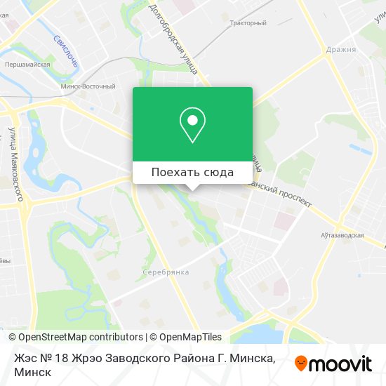 Карта Жэс № 18 Жрэо Заводского Района Г. Минска