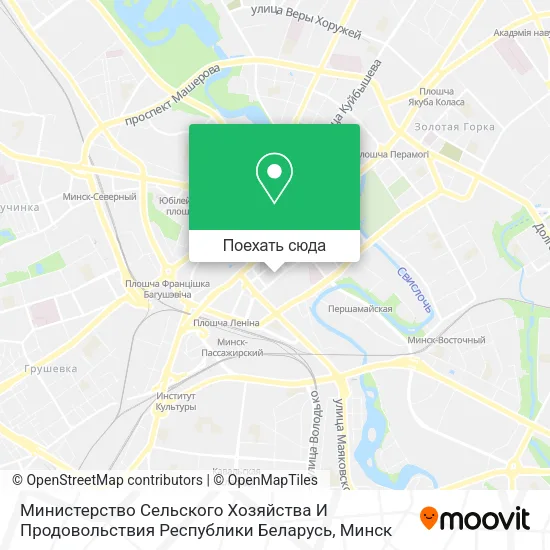 Карта Министерство Сельского Хозяйства И Продовольствия Республики Беларусь