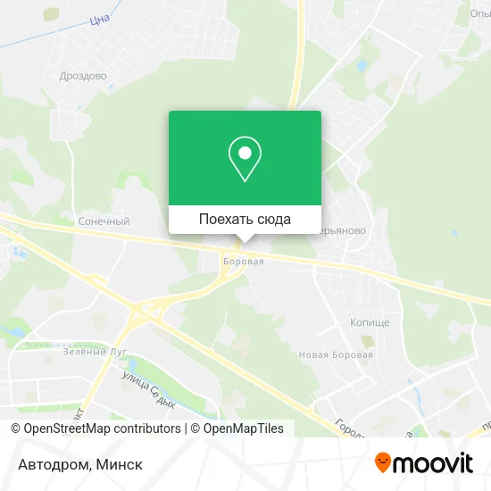 Карта Автодром