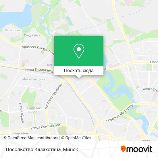 Карта Посольство Казахстана