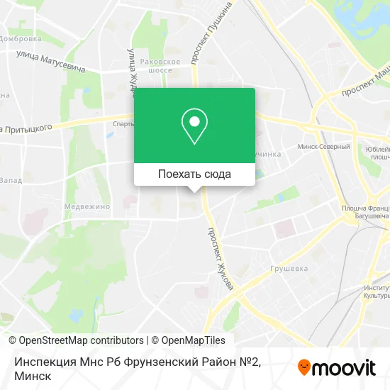 Карта Инспекция Мнс Рб Фрунзенский Район №2