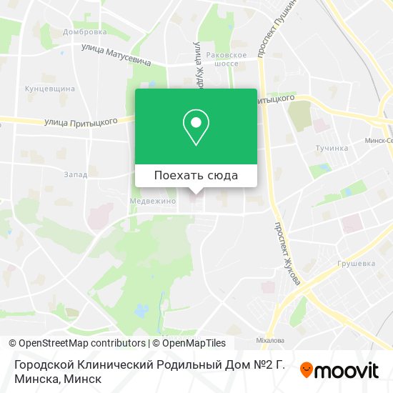 Карта Городской Клинический Родильный Дом №2 Г. Минска