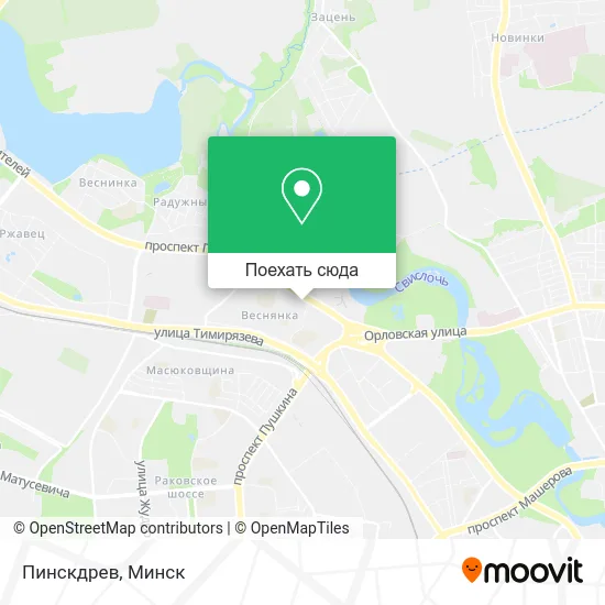 Карта Пинскдрев