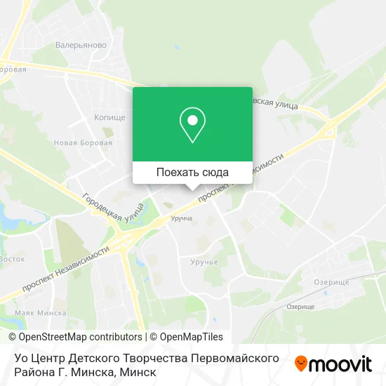 Карта Уо Центр Детского Творчества Первомайского Района Г. Минска
